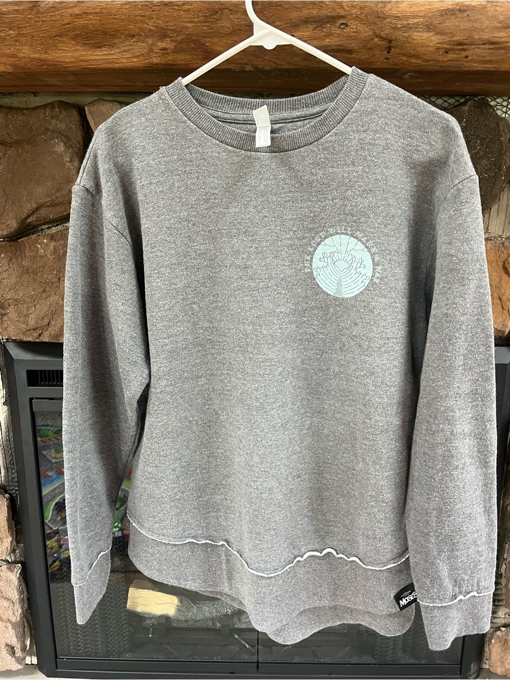 Gray Crewneck Moses sweatshirt